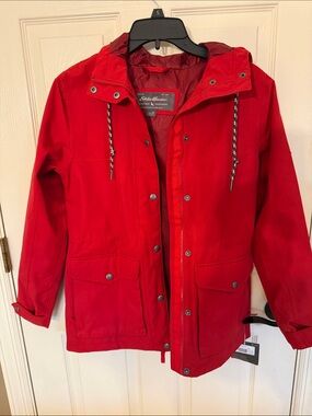 Eddie Bauer Red Charlie Hooded Jacket